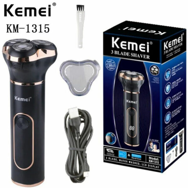 ماشین اصلاح موی صورت و بدن شارژی کیمی مدل KM-1315