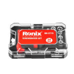 مجموعه 24 عددی پیچ گوشتی جغجغه ای و سری بکس رونیکس مدل RON-2715