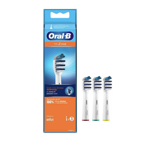 سری یدک مسواک برقی اورال-بی مدل Tri Zone بسته 3 عددی
