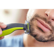 ماشین اصلاح موی صورت و بدن فیلیپس مدل OneBlade Sensitive، اصلاح به صورت صفر زن، خط زن، حجم زن، قابلیت استفاده به صورت خشک و مرطوب،  تکنولوژی اصلاح به صورت برش مستقیم