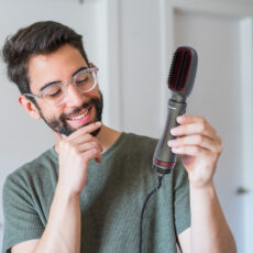 سشوار برس دار حالت دهنده پرینسلی مدل PR246AT + هدیه روغن آرگان