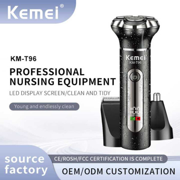 ست ماشین اصلاح موی صورت و بدن شارژی کیمی مدل KM-T96
