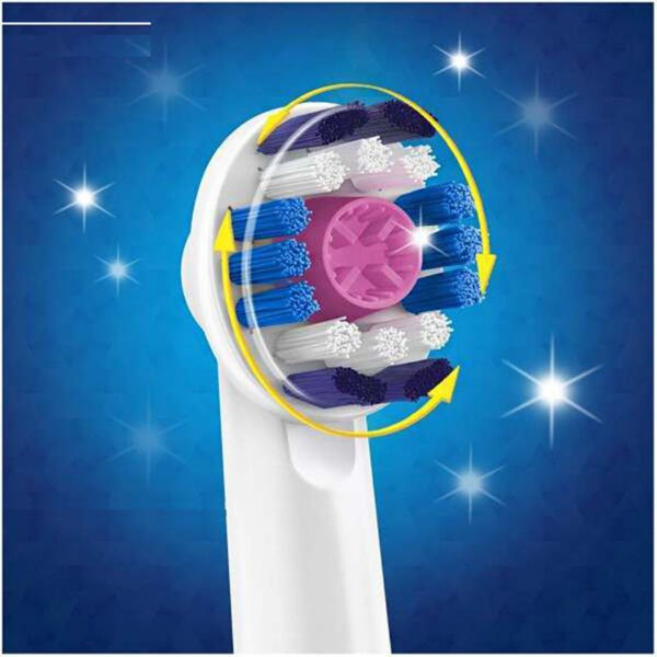 سری یدک مسواک برقی اورال-بی مدل 3D White بسته 4 عددی