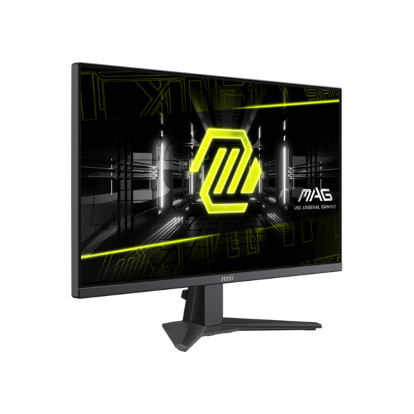 مانیتور گیمینگ 27 اینچ ام اس آی مدل MAG 275F، رزولوشن Full HD، پنل Rapid IPS، نرخ بروزرسانی 180 هرتز، با نسبت تصویر 16:9، دارای پورت HDMI و DisplayPort و خروجی هدفون