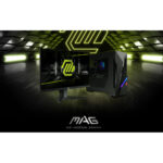 مانیتور گیمینگ 27 اینچ ام اس آی مدل MAG 275F، رزولوشن Full HD، پنل Rapid IPS، نرخ بروزرسانی 180 هرتز، با نسبت تصویر 16:9، دارای پورت HDMI و DisplayPort و خروجی هدفون