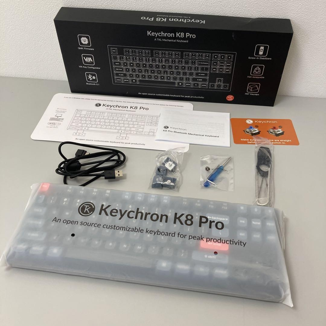 کیبورد مخصوص بازی کیکورن مدل K8 Pro Red Switch