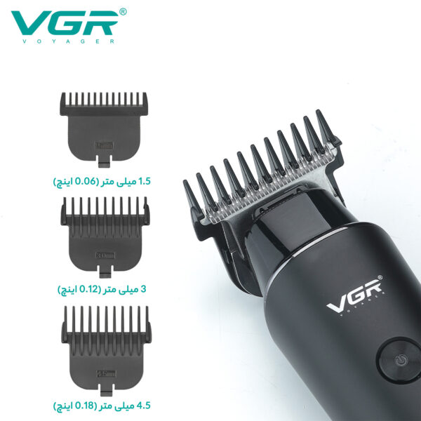 ماشین اصلاح موی سر و صورت وی جی ار مدل professional V00933