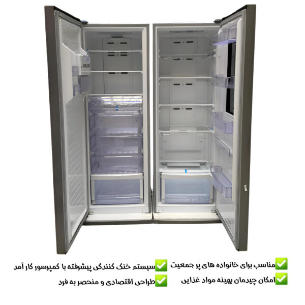یخچال و فریزر 40 فوت دوقلو استیلون مدل economy2024