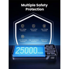 پاوربانک یوگرین مدل PB205-90597 ظرفیت 25000 میلی آمپر ساعت