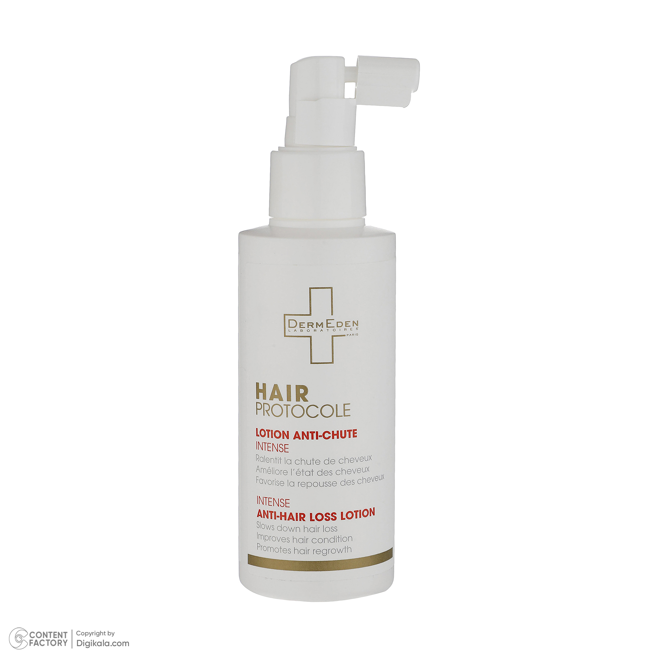 لوسیون تقویت کننده و محرک رشد مو درمدن مدل Hair Protocole تحت لیسانس حجم 125 میلی لیتر