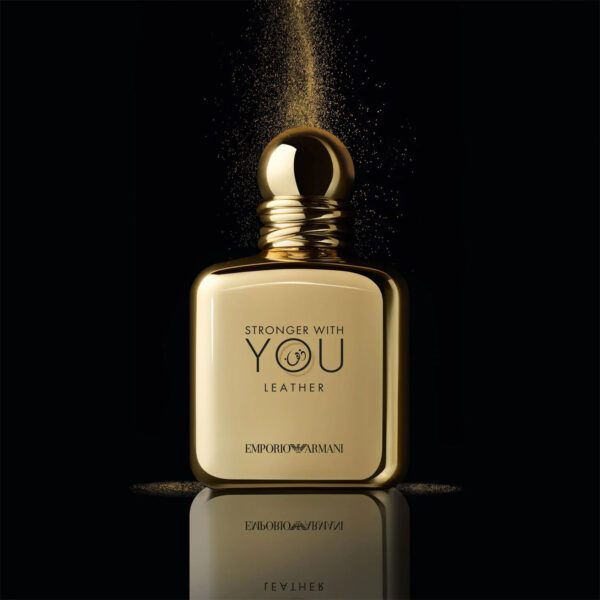 ادو پرفیوم مردانه امپریو آرمانی مدل Stronger With You Leather حجم 100 میلی لیتر