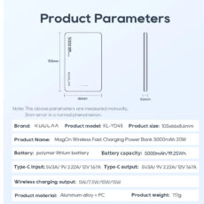 پاوربانک کولا مدل KY-YD67 ظرفیت 5000 میلی آمپر ساعت