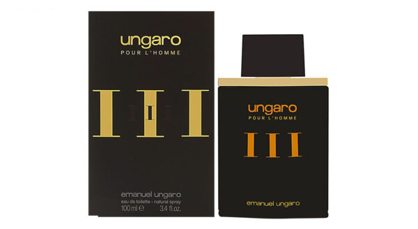 ادو تویلت مردانه امانویل اونگارو مدل Ungaro pour L'Homme III حجم 100 میلی لیتر