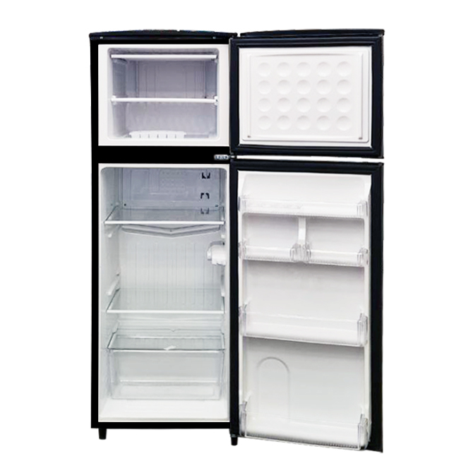 یخچال فریزر 12 فوت ایستکول مدل 296200 با ارتفاع 152.5، پهنای 53.5 و عمق 59 سانتی متر، میزان مصرف انرژی C، دارای 3 طبقه در یخچال و 2 طبقه در فریزر، دارای بدنه فولاد کربنی خودرنگ