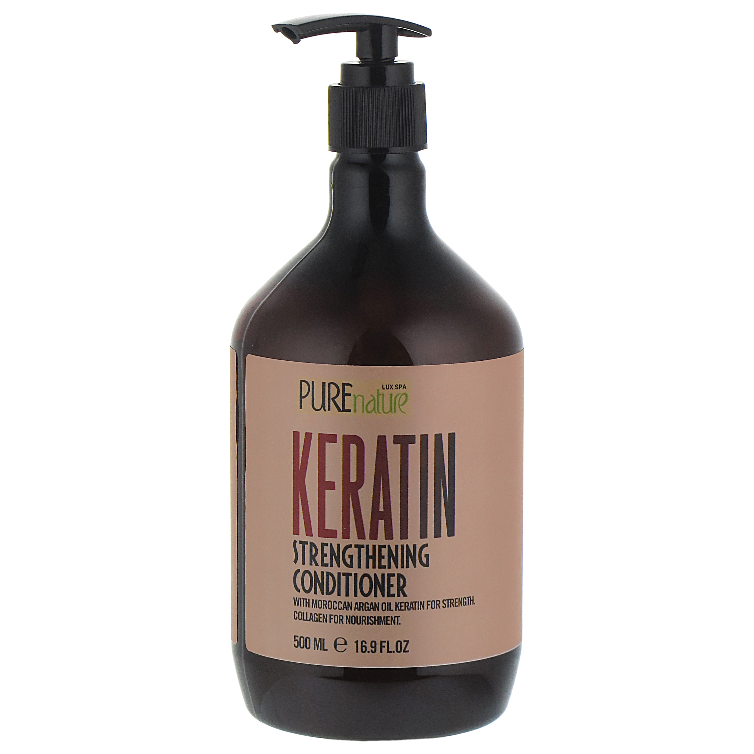 شامپو پیور نیچر مدل کراتین حجم 500 میلی لیتر مجموعه دو عددی