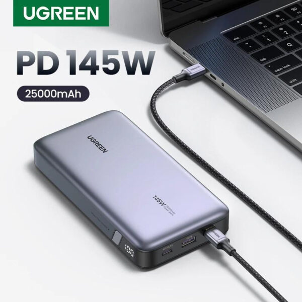 پاوربانک یوگرین مدل PB205 کد 90597A ظرفیت 25000 میلی آمپر ساعت