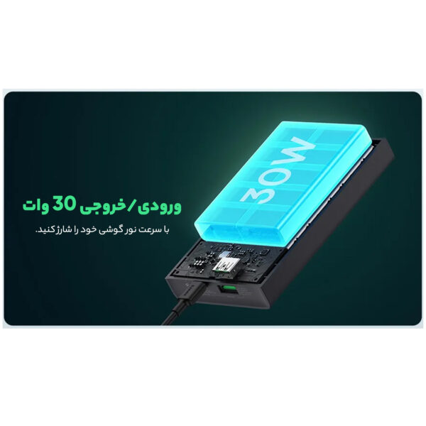پاوربانک باسئوس مدل PPAD080102 ظرفیت 20000 میلی آمپر ساعت