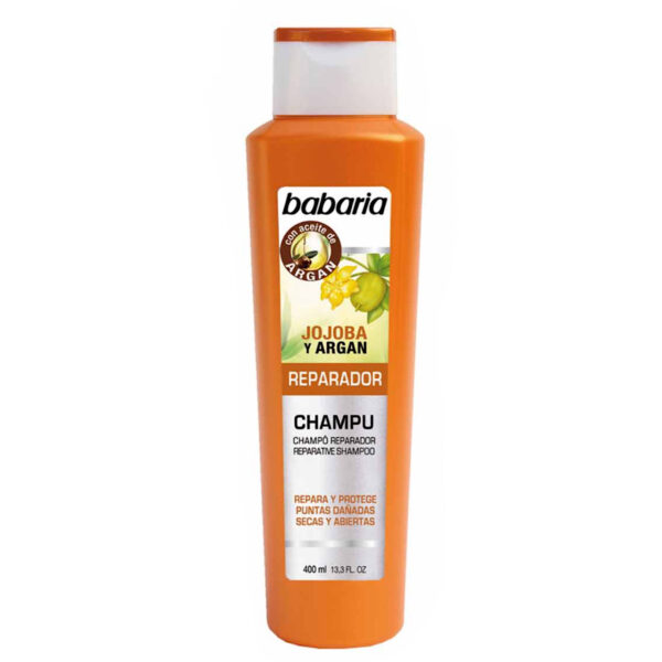 شامپو تقویت کننده مو باباریا مدل Jojoba argan حجم 400 میلی لیتر