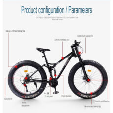دوچرخه کوهستان جیپ مدل fat سایز طوقه 26