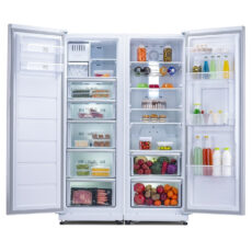 یخچال  فریزر 40 فوت کلور مدل روسو پلاس، میزان مصرف انرژی A+، دارای 5 طبقه در یخچال و 2 طبقه در فریزر، دارای سیستم نوفراست