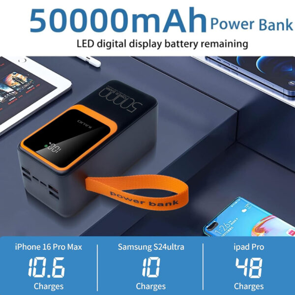 پاوربانک کالیو مدل K-A159 ظرفیت 50000 میلی آمپر ساعت