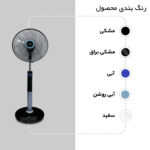 پنکه ایستاده تولیپس مدل SF404R