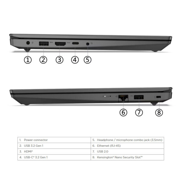 لپ تاپ 15.6 اینچی لنوو مدل V15 G4 IRU-i5 13420H-16GB DDR4-512GB SSD-IPS
