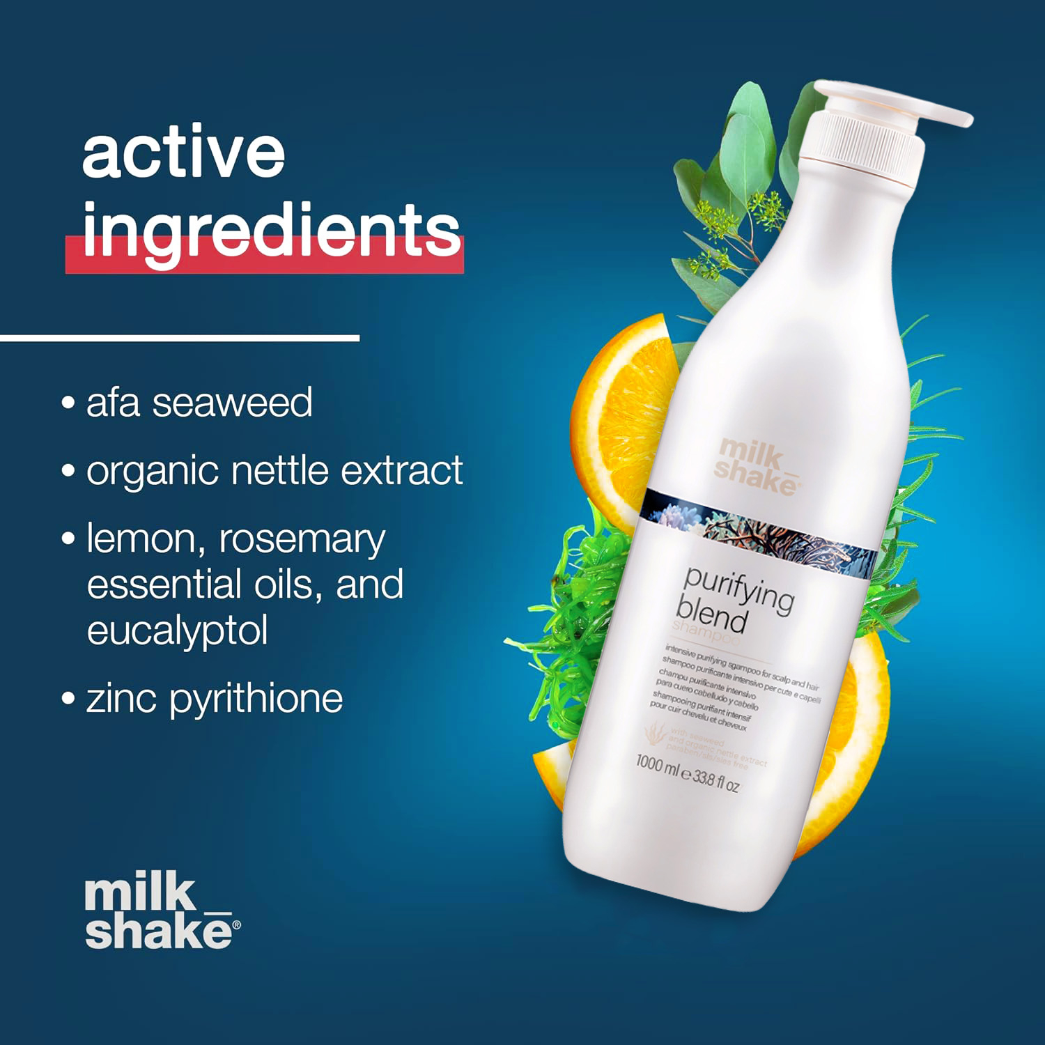 شامپو ضد شوره مو میلک شیک مدل Oil Control حجم 1000 میلی لیتر