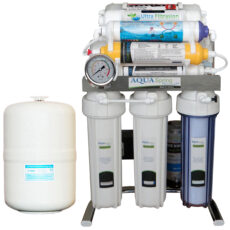 دستگاه تصفیه کننده آب آکوآ اسپرینگ مدل CHROME - FUQ9 به همراه فیلتر مجموعه 3 عددی