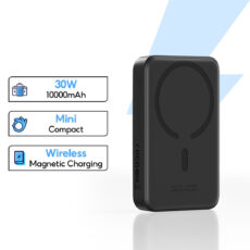 پاوربانک بیسوس مدل magnetic mini 30W ظرفیت 10000 میلی آمپر ساعت