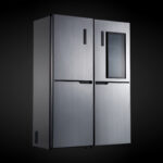 یخچال فریزر دوقلو 40 فوت استیلون مدل STORM PLUS، دارای اخطار باز ماندن درب و یخساز دستی، ارتفاع 200، پهنای 65 و عمق 65 سانتی‌ متر، میزان مصرف انرژی C، دارای 8 طبقه در یخچال و 8 طبقه در فریزر