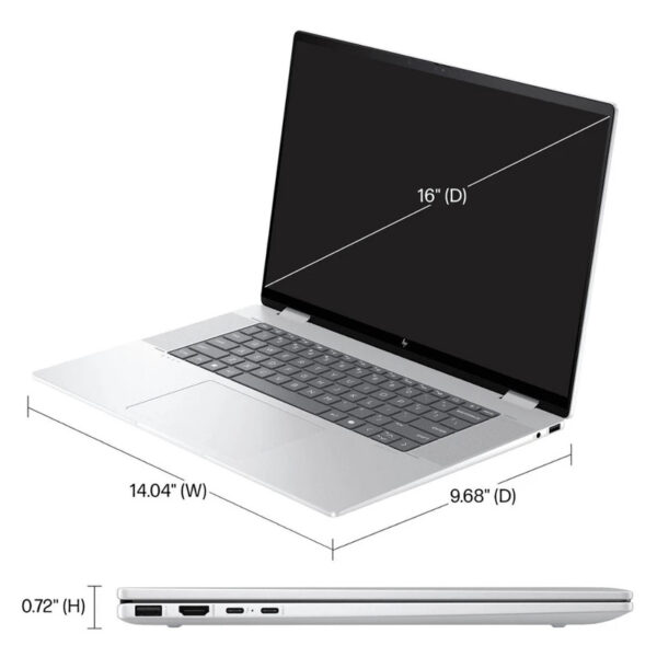 لپ تاپ 14 اینچی اچ‌ پی مدل ENVY x360 2-in-1 14-fa0023dx-R7 8840HS-16GB LPDDR5-512GB SSD-IPS-Touch-W - کاستوم شده