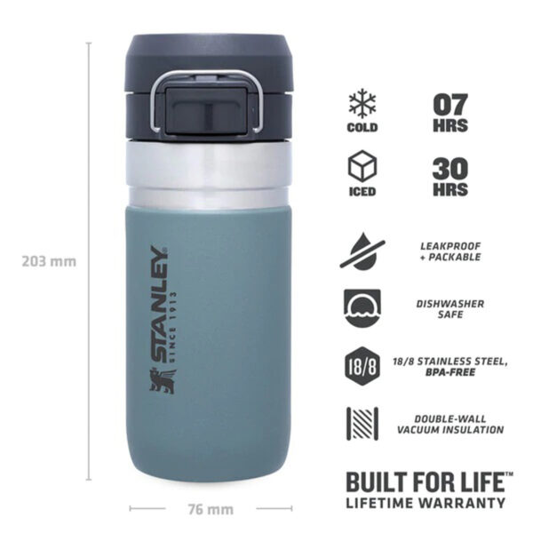 ماگ سفری استنلی مدل GO QUICK FLIP 16OZ گنجایش 0.470 لیتر