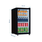 یخچال 5 فوت ایستکول مدل TM-4294-CS، با ارتفاع 80، پهنای 45 و عمق 52 سانتی متر، میزان مصرف انرژی C، دارای 4 طبقه در یخچال، دارای پایه های قابل تنظیم