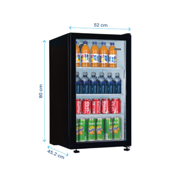 یخچال 5 فوت ایستکول مدل TM-4294-CS، با ارتفاع 80، پهنای 45 و عمق 52 سانتی متر، میزان مصرف انرژی C، دارای 4 طبقه در یخچال، دارای پایه های قابل تنظیم