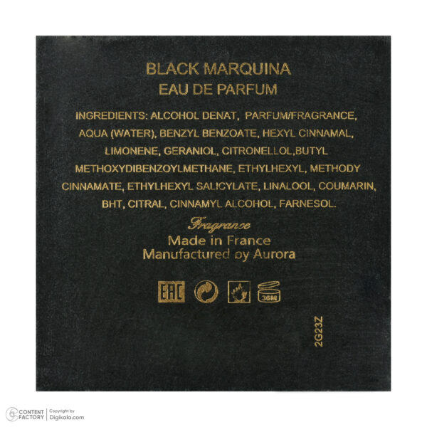 ادو پرفیوم مردانه ارورواسنتس مدل Black Marquina حجم 100 میلی لیتر