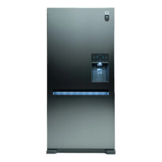 یخچال فریزر 28 فوت دوو مدل BMi-20 دارای آب سردکن و یخساز اتوماتیک، با ارتفاع 180، پهنای 82 و عمق 72 سانتی متر، میزان مصرف انرژی A+، دارای 3 طبقه در یخچال و 3 کشو در فریزر، دارای انجماد و سرمایش سریع