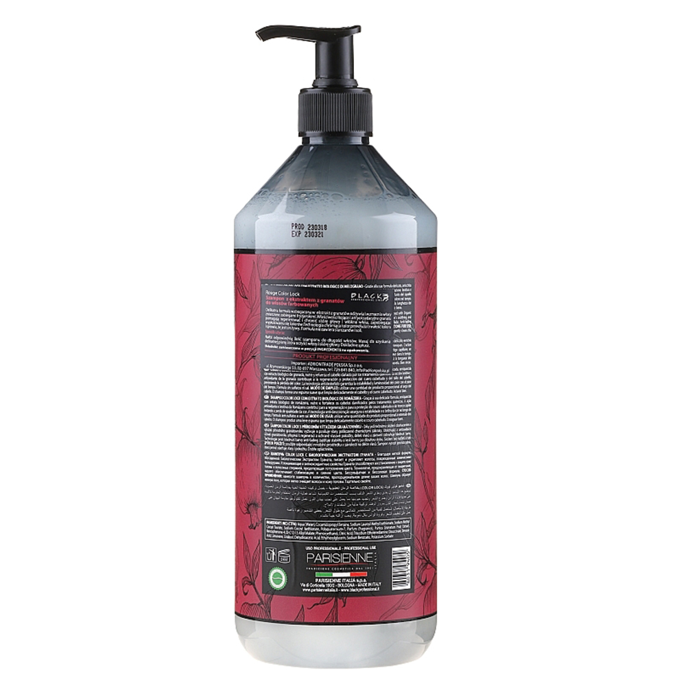 شامپو تثبیت کننده رنگ مو بلک پروفشنال لاین مدل ROUGE  حجم 1000 میلی لیتر