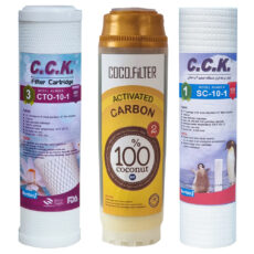 فیلتر دستگاه تصفیه آب سی سی کا مدل C3 مجموعه سه عددی