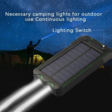 پاوربانک خورشیدی مدل PB200 ظرفیت 20000 میلی‌ آمپر ساعت