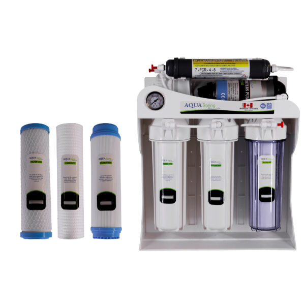 دستگاه تصفیه کننده آب زیرسینک مرحله‌ای آکوآ اسپرینگ مدل RO_SF4770_W3F