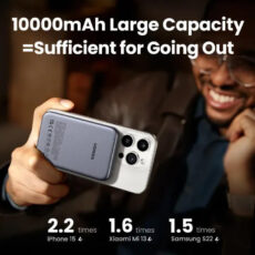 پاور بانک یوگرین مدل مغناطیسی PB561-25208 ظرفیت 10000 میلی آمپر ساعت