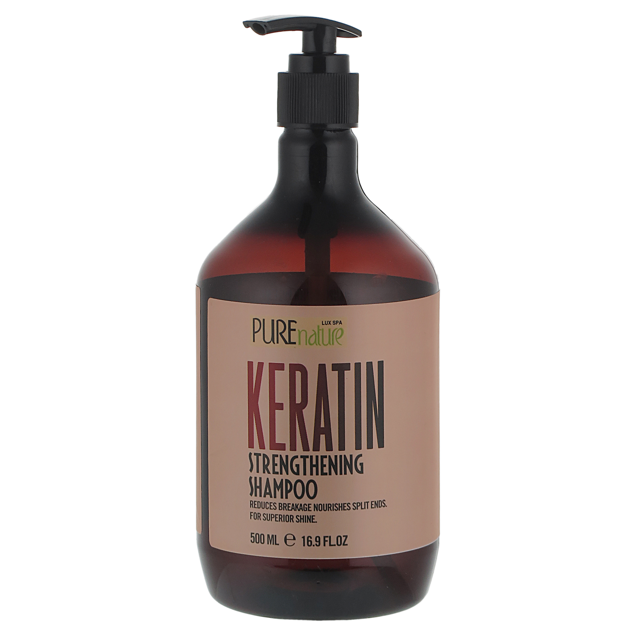 شامپو پیور نیچر مدل کراتین حجم 500 میلی لیتر مجموعه دو عددی