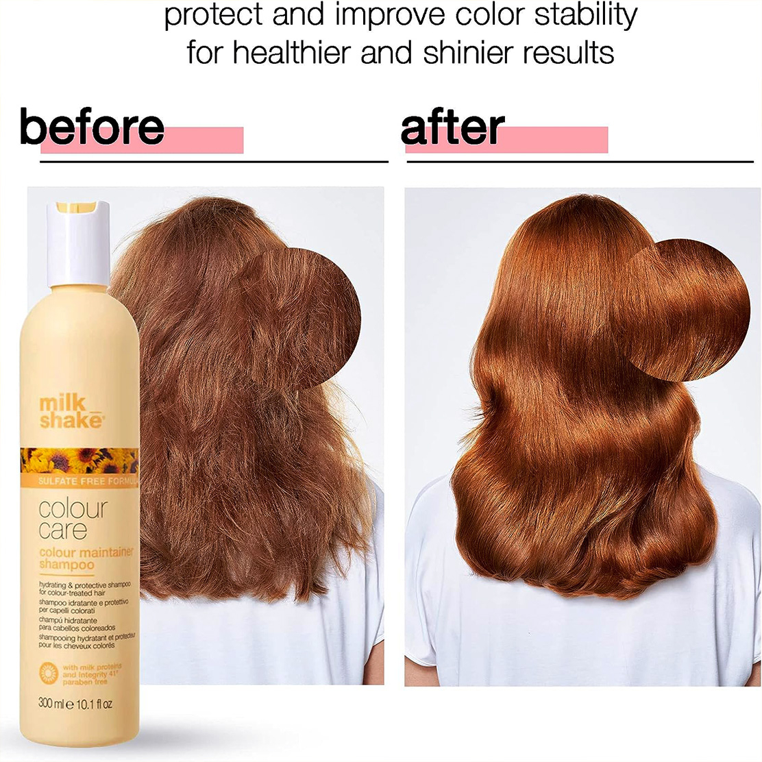 شامپو تثبیت کننده رنگ مو میلک شیک مدل Colour Protect حجم 300 میلی لیتر