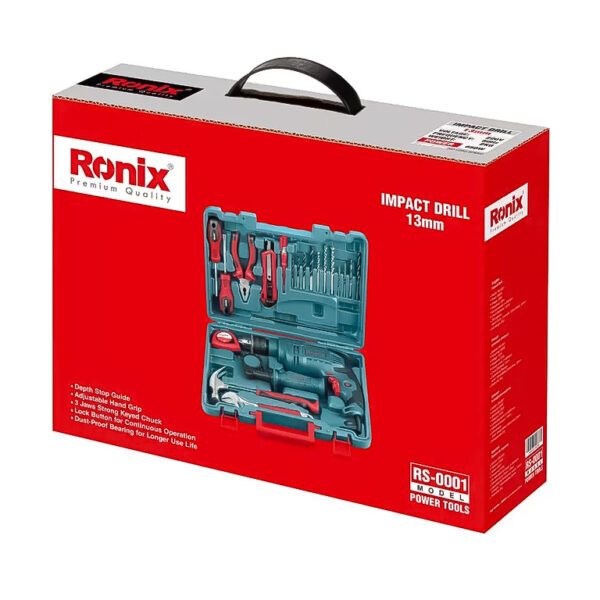 دریل چکشی رونیکس مدل RS 0001 مجموعه 22 عددی