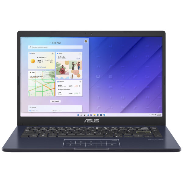 لپ تاپ 14 اینچی ایسوس مدل Vivobook Go 14 E410KA-CL464-Celeron N4500-4GB DDR4-64GB eMMC-512GB SSD-TN-W - کاستوم شده