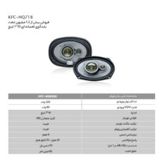 اسپیکر خودرو کنوود مدل KFC-HQ718 بسته 2 عددی