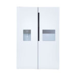 یخچال فریزر دوقلو 17 فوت هیمالیا مدل آلفا NF280a-NR440a، دارای نمایشگر و بدون برفک، با ارتفاع 192، پهنای 130 و عمق 70 سانتی متر، میزان مصرف انرژی B، دارای 5 طبقه در یخچال و 8 کشو در فریزر