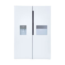 یخچال فریزر دوقلو 17 فوت هیمالیا مدل آلفا NF280a-NR440a، دارای نمایشگر و بدون برفک، با ارتفاع 192، پهنای 130 و عمق 70 سانتی متر، میزان مصرف انرژی B، دارای 5 طبقه در یخچال و 8 کشو در فریزر