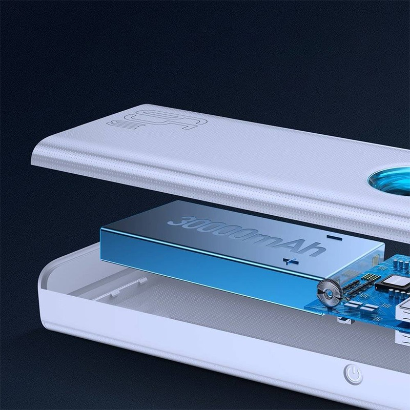 پاوربانک باسئوس مدل PPLG-A02 ظرفیت 30000 میلیآمپر ساعت